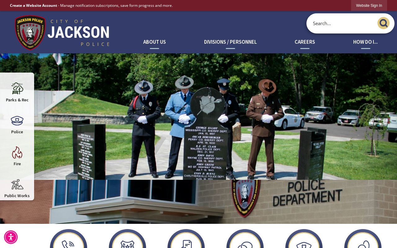 Official Jackson Missouri Police Department page